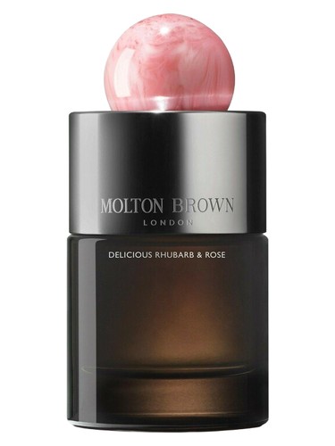 Frasco de Delicious Rhubarb & Rose Eau de Parfum, de Molton Brown