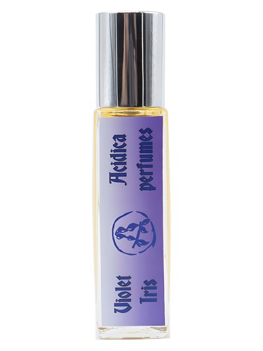 Frasco de Violet Iris, de Acidica Perfumes