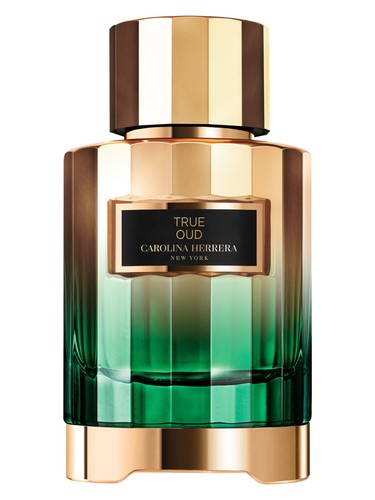 Frasco de True Oud, de Carolina Herrera