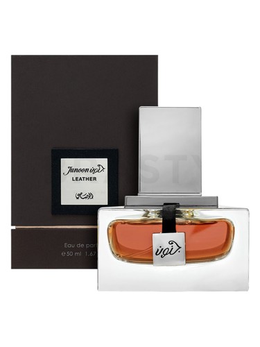 Frasco de Junoon Leather Pour Homme, de Rasasi