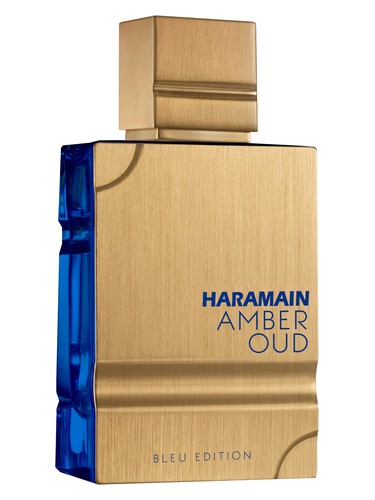Frasco de Amber Oud Bleu Edition, de Al Haramain Perfumes