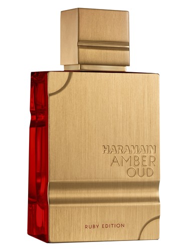 Frasco de Amber Oud Ruby Edition, de Al Haramain Perfumes