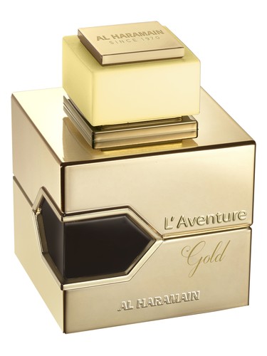 Frasco de L'Aventure Gold, de Al Haramain Perfumes
