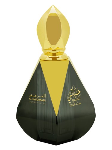 Frasco de Hayati Gold, de Al Haramain Perfumes
