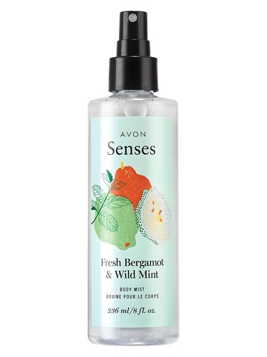 Frasco de Senses Fresh Bergamot & Wild Mint, de Avon