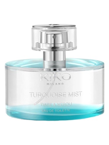 Frasco de Turquoise Mist Tiare & Neroli, de Kiko Milano