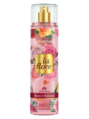 Frasco de La Flore Rosas e Morango, de Davene