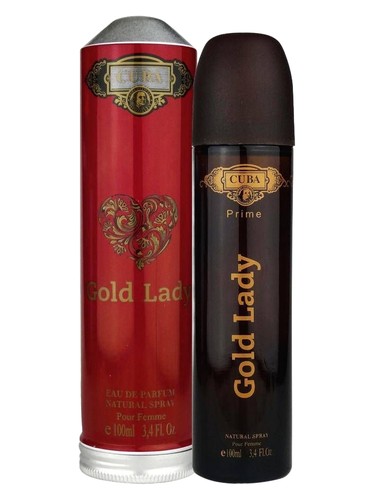 Frasco de Cuba Gold Lady, de Cuba Paris