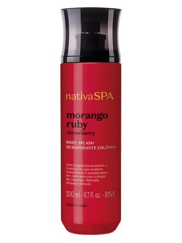 Frasco de Morango Ruby, de O Boticário