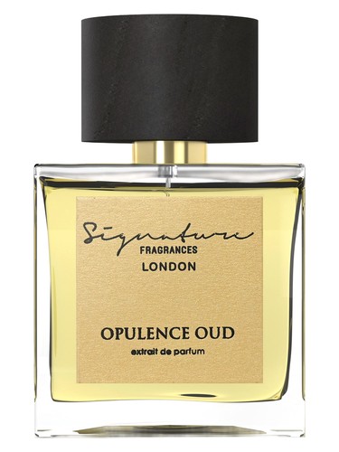 Frasco de Opulence Oud, de Signature Fragrances