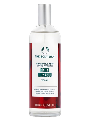 Frasco de Rebel Rosebud, de The Body Shop
