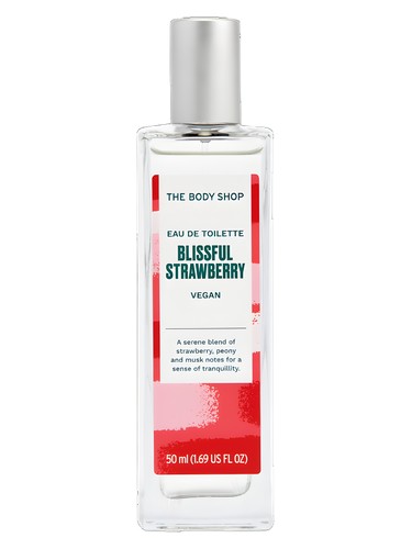 Frasco de Blissful Strawberry Eau de Toilette, de The Body Shop