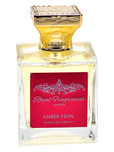 Frasco de Amber Eton, de Royal Fragrances London
