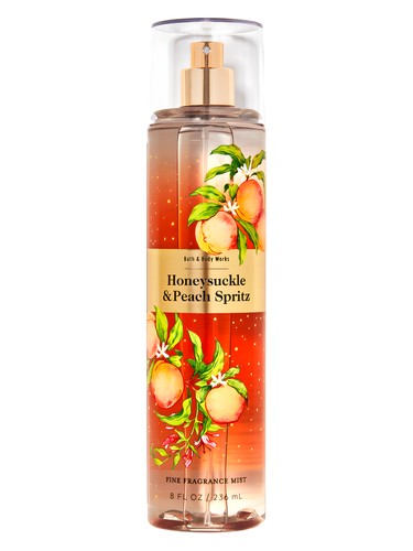Frasco de Honeysuckle & Peach Spritz, de Bath & Body Works