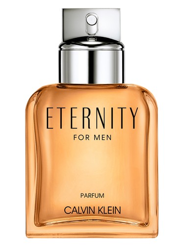Frasco de Eternity Parfum For Men, de Calvin Klein