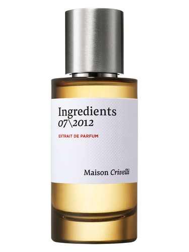 Frasco de Ingredients 07-2012, de Maison Crivelli