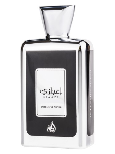Frasco de Ejaazi Intensive Silver, de Lattafa Perfumes
