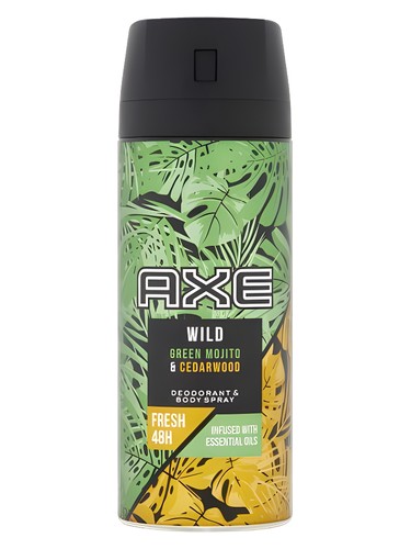 Frasco de Wild Green Mojito & Cedarwood, de AXE
