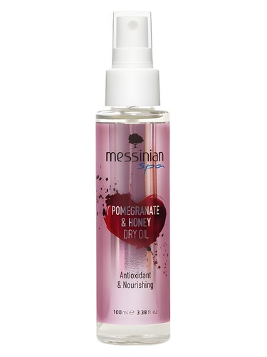 Frasco de Pomegranate & Honey Oil, de Messinian SPA