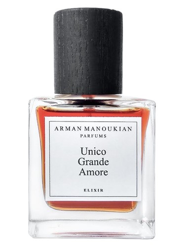 Frasco de Unico Grande Amore Elixir, de Arman Manoukian Parfums