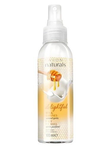 Frasco de Delightful Milk & Honey, de Avon