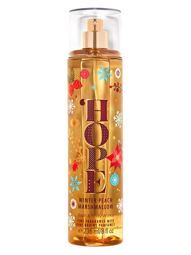 Frasco de Hope Winter Peach Marshmallow, de Bath & Body Works