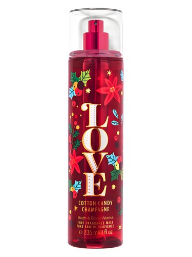 Frasco de Love Cotton Candy Champagne — Bath & Body Works
