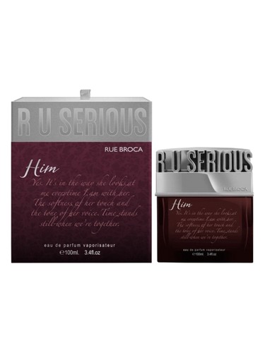 Frasco de R U Serious Him, de Rue Broca