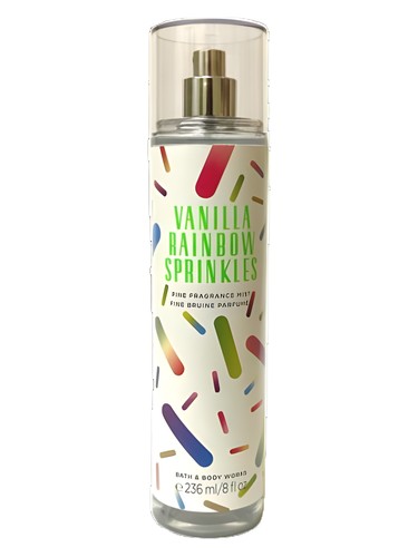 Frasco de Vanilla Rainbow Sprinkles, de Bath & Body Works
