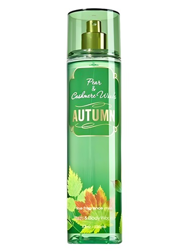 Frasco de Autumn Pear & Cashmere Woods, de Bath & Body Works