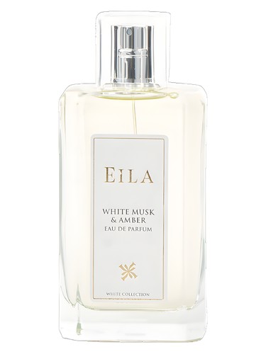 Frasco de White Musk & Amber, de Eila