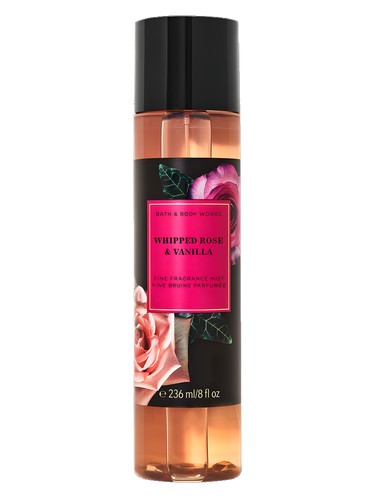 Frasco de Whipped Rose & Vanilla, de Bath & Body Works