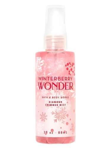 Frasco de Winterberry Wonder Diamond Shimmer — Bath & Body Works