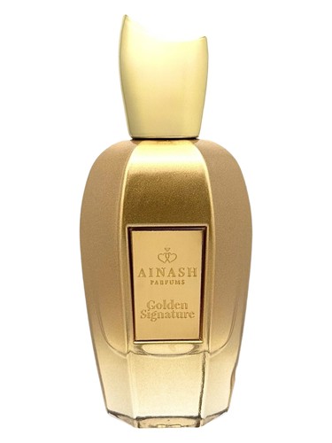 Frasco de Golden Signature, de Ainash Parfums