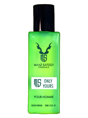 Frasco de Only Yours Pour Homme, de Maaz Safder Fragrances