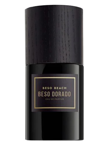 Frasco de Beso Dorado, de Beso Beach Perfumes