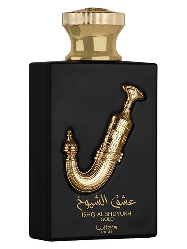 Frasco de Ishq Al Shuyukh Gold — Lattafa Perfumes