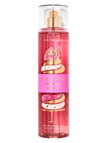 Frasco de Sweet Petal Pound Cake, de Bath & Body Works