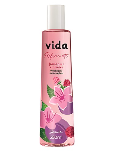 Frasco de Vida Refrescante Framboesa e Ameixa, de Jequiti