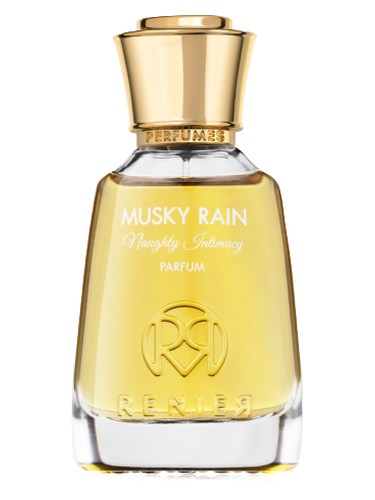 Frasco de Musky Rain, de Renier Perfumes