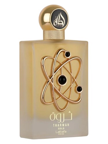Frasco de Tharwah Gold — Lattafa Perfumes