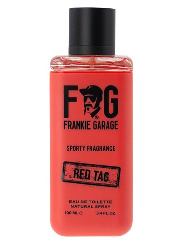 Frasco de Sporty Fragrance Red Tag, de Frankie Garage