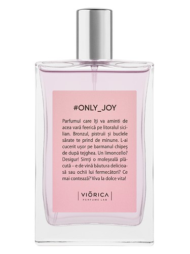Frasco de #ONLY-JOY, de Viorica Cosmetics
