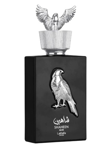 Frasco de Shaheen Silver, de Lattafa Perfumes