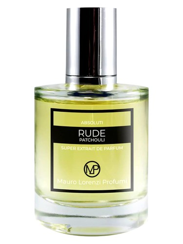 Frasco de Rude Patchouli — Mauro Lorenzi Profumi