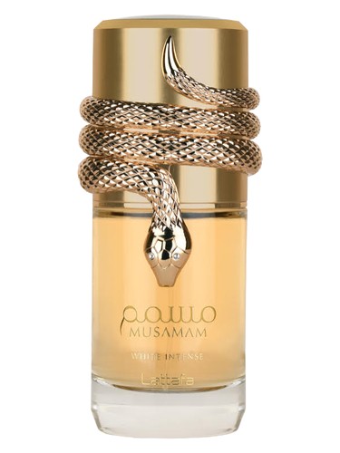 Frasco de Musamam White Intense — Lattafa Perfumes