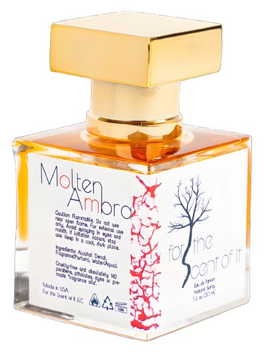 Frasco de Molten Ambra, de For the Scent of It