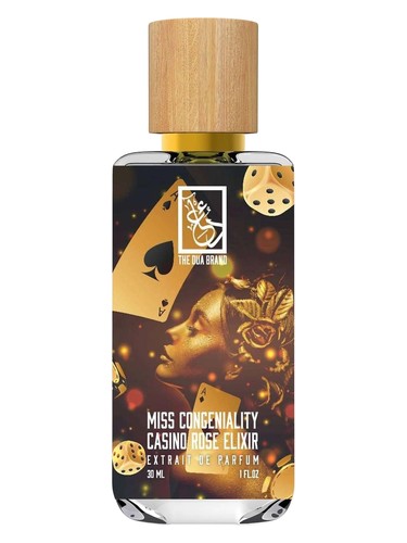 Frasco de Miss Congeniality Casino Rose Elixir, de The Dua Brand