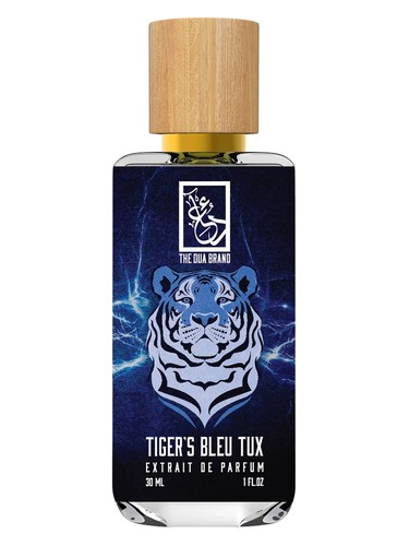 Frasco de Tiger’s Bleu Tux, de The Dua Brand