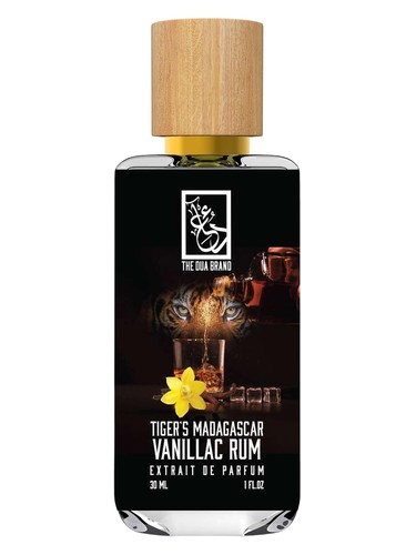 Frasco de Tiger’s Madagascar Vanillac Rum, de The Dua Brand